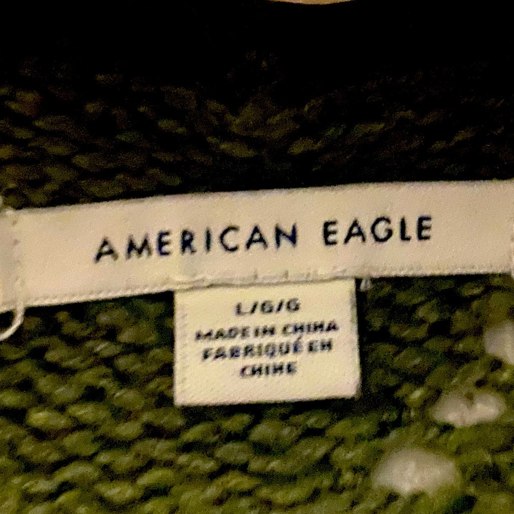 Kelly Green Cardigan.  By American Eagle.